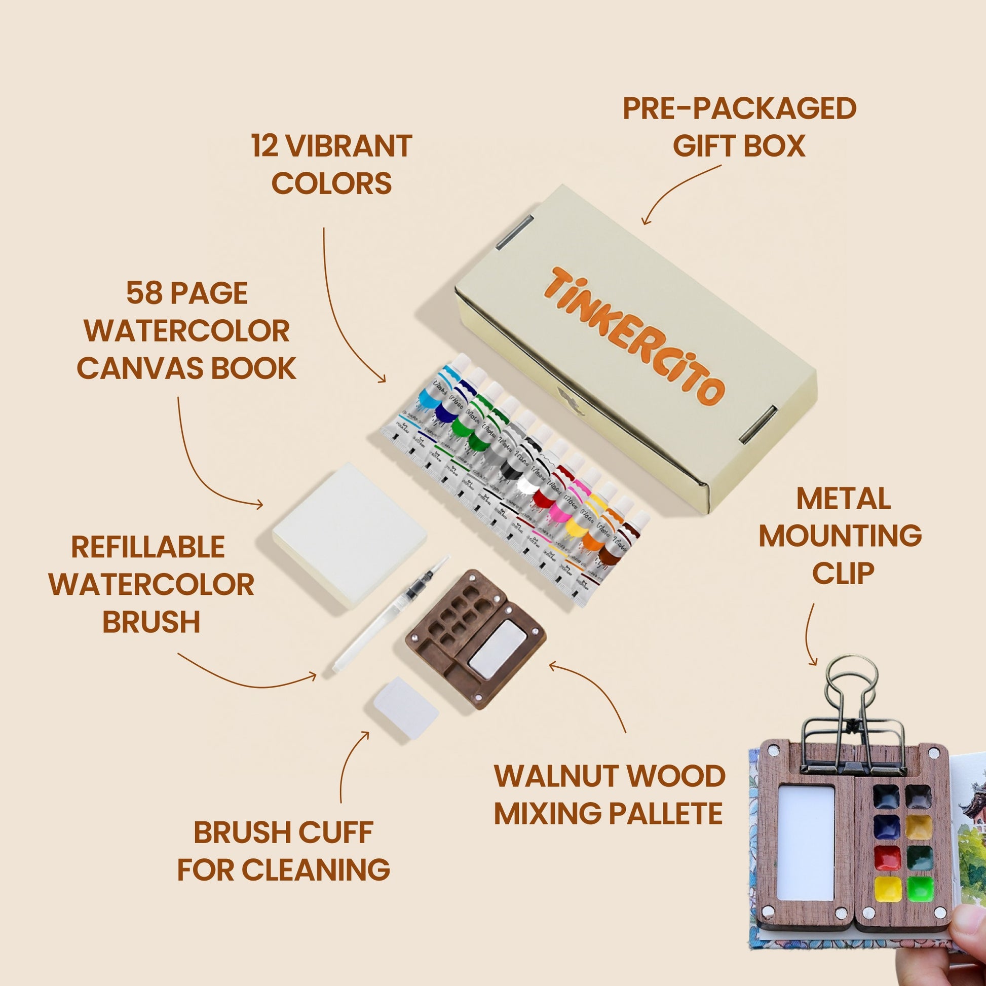 Tinkercito™ Pocket Watercolor Studio - Tinkercito